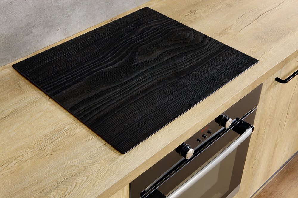 Tapis De Protection Pour Plaque à Induction 30x52 Cm - Motif Pizza, Vinyle, Lavable