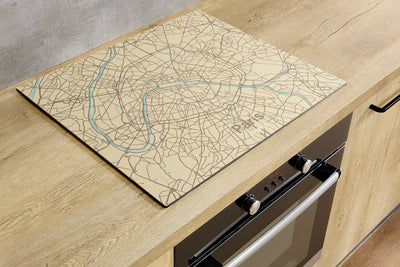 Protège-plaque à induction - Plan de ville personnalisé