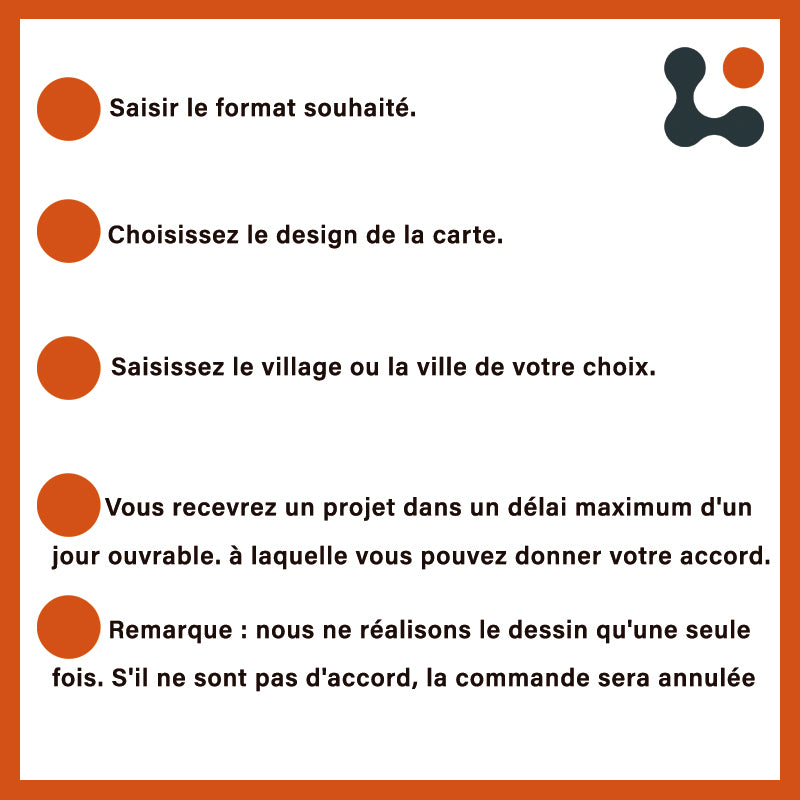 Protège-plaque à induction - Plan de ville personnalisé