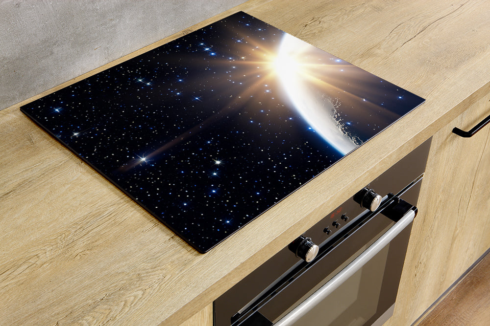 Protège-plaque à induction - Le soleil tombe derrière la lune