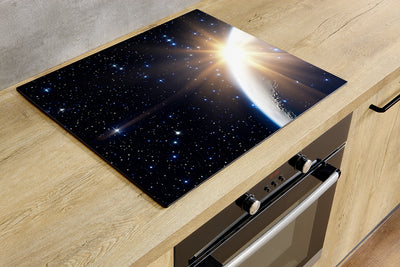 Protège-plaque à induction - Le soleil tombe derrière la lune