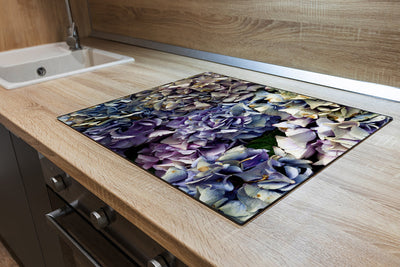 Protège-plaque à induction - Hortensia bleue