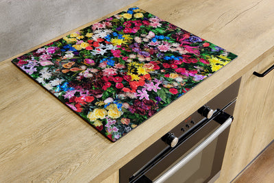 Protège-plaque à induction - Fleurs colorées