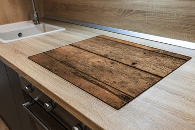 Protège-plaque à induction - Bois foncé