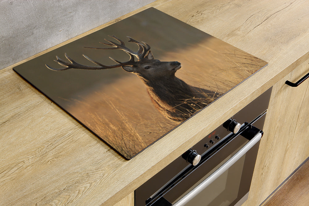 Protège-plaque à induction - Cerf dans les hautes herbes