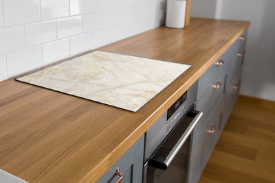 Protège-plaque à induction - Fissures du Quartz de Marbre