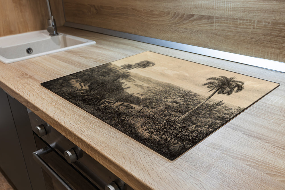 Protège-plaque à induction - Jungle vintage
