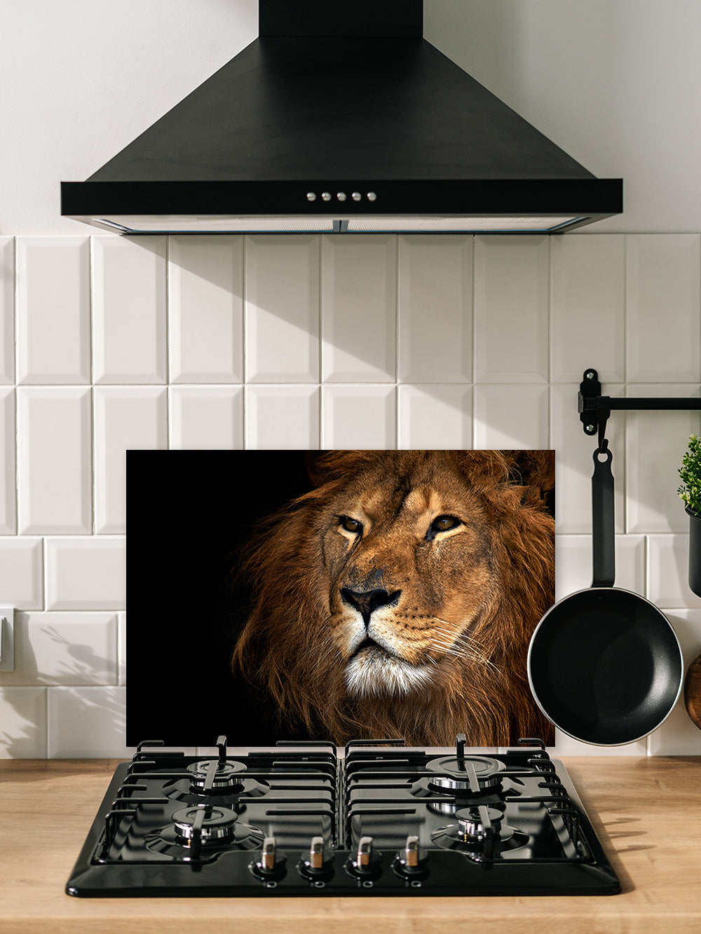Fond de hotte Lion en gros plan
