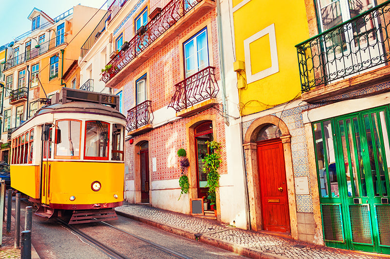 Fond de hotte Tramway de Lisbonne