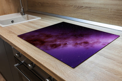 Protège-plaque à induction - Étoiles violettes