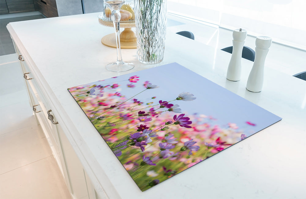 Protège-plaque à induction - Fleurs pastel