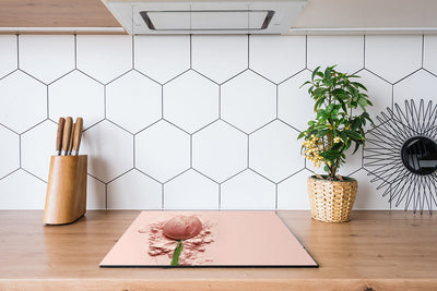 Protège-plaque à induction - Tulipe rose