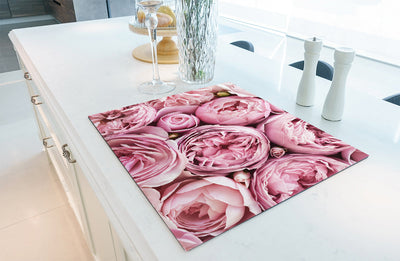 Protège-plaque à induction - Les tulipes roses