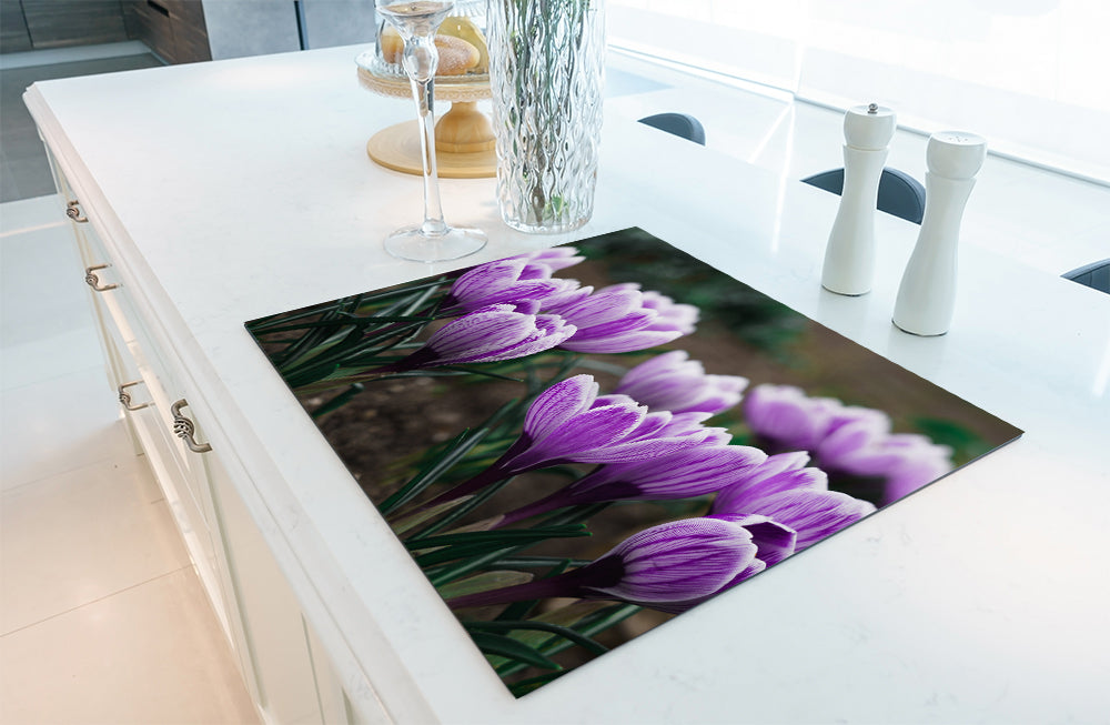 Protège-plaque à induction - Crocus à safran