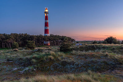 Protège-plaque à induction - Phare avec coucher de soleil
