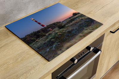 Protège-plaque à induction - Phare avec coucher de soleil