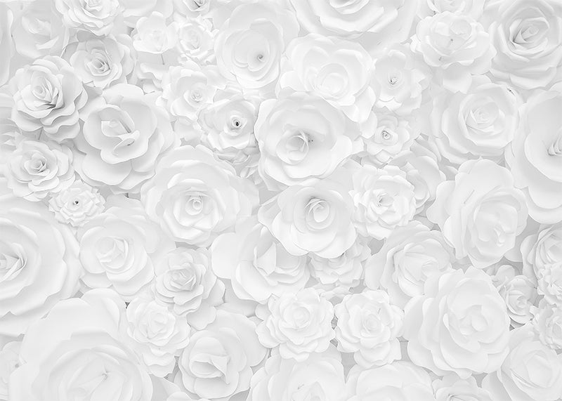 Protège-plaque à induction  - roses blanches